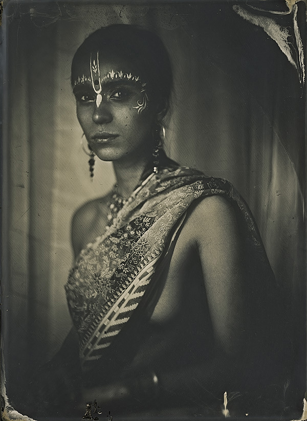 Nadia, photography by Alexey Sovertkov. Wet-plate, 13x18.. In People, Portrait