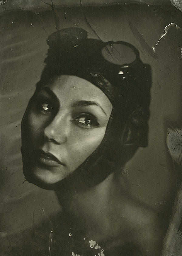 To Fly Or Not To Fly, photography by Alexey Sovertkov. Wet-plate, 13x18.. In People, Portrait