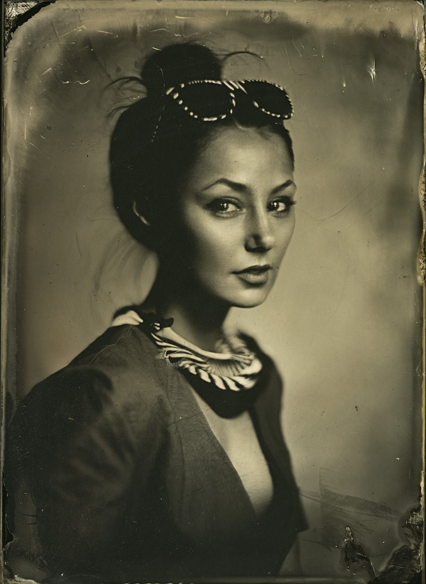Djamilya, photography by Alexey Sovertkov. Wet-plate, 13x18.. In People, Portrait