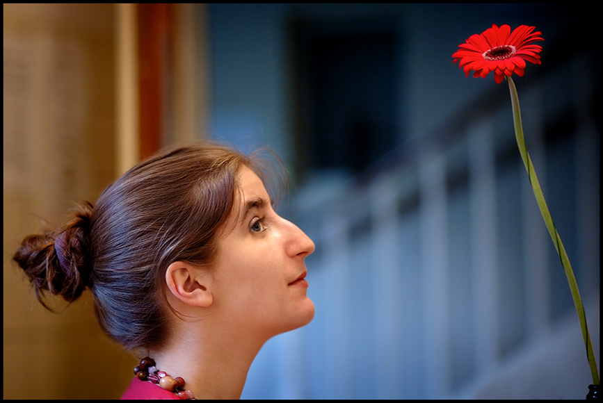 Like A Flower, photography by Audrey Krommenacker. It was her birthday, she was like a flower.. Nikon D200. In People, Portrait
