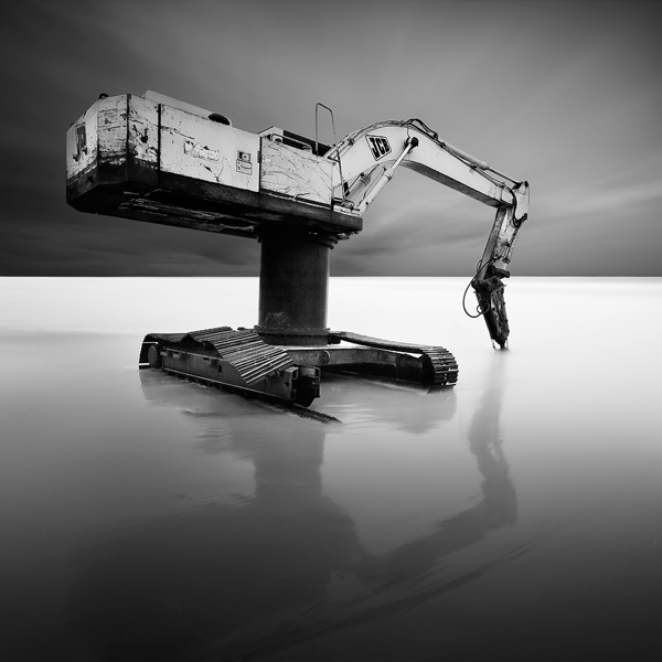 Pretty Hate Machine, drawing by Marcin Flis. Canon 5D plus Canon 17-40L and filters. Very long exposure. In Industrial, technology, Machine