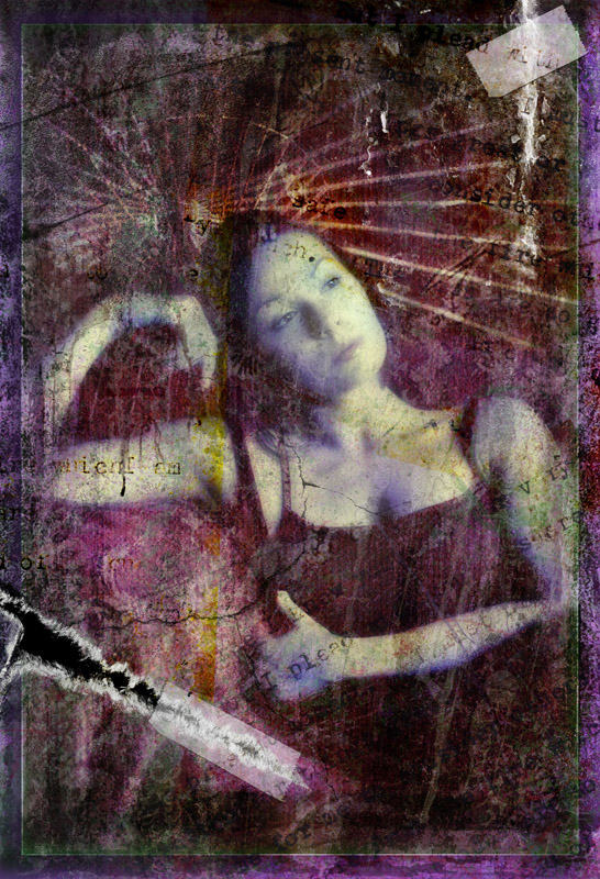 Stiching My Memoires, processing by Danilo Piccioni. Camera + Flat Bed Scanner + Photoshop. Collage of images in Photoshop. In People