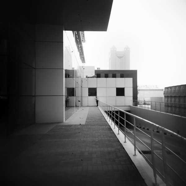 Holga 120CFN. In Construction, Cityscape, skyline. Organized Life, photography by Ebrahim Mirmalek. Image #387435
