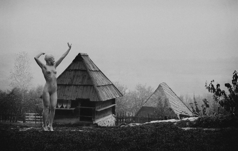 Nude In Fog 03, photography by Zoran Mojsin. Canon 30D. BW. In People, Nude, Female