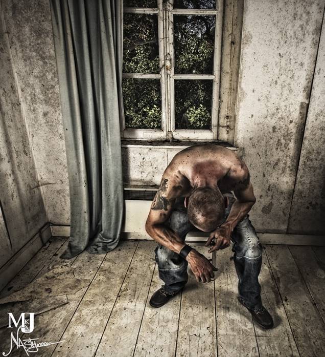 Mkj, photography by Nasty Moon. http://www.nastymoon.book.fr/. Reflex Sony A550. Concept. In People, Portrait, Male