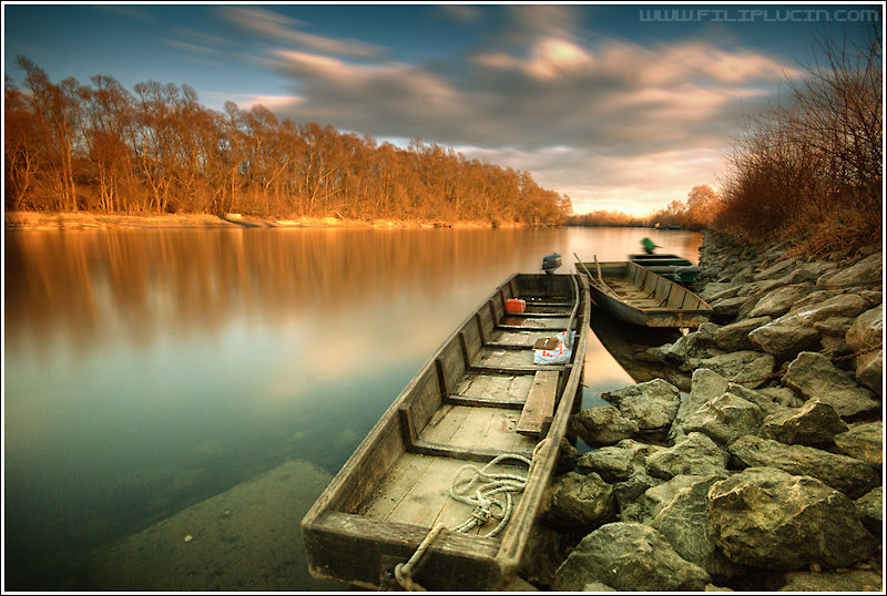 On Mura River, photography by Filip Lucin. Nikon D80, sigma 10-20, bw ND10 filter. Long exposure, HDR, capture NX. In Nature, Scenery, Waterscape