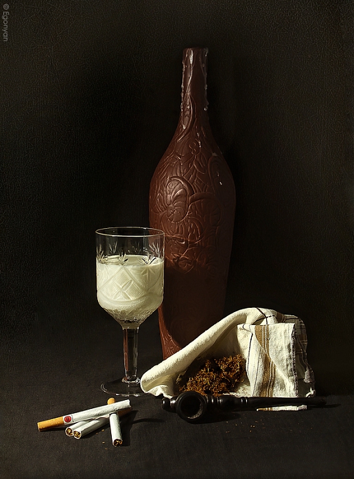 Inspired By P. Bilu, photography by Anastasiya Egonyan. Based on the still life of P. Bilu: http://stilleben-art.ru/gal12/1_1_106-15.htm. Nikon D50. photography. In Object, Still life