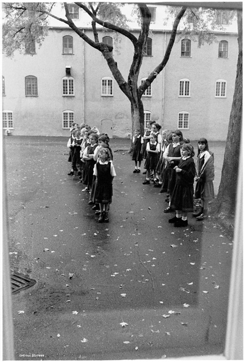 Couvent Des Ursulines, photography by Michel Elie. Nikon F3 HP, 35mm f/2. noir et blanc argentique. In People, Infant, children, Girl