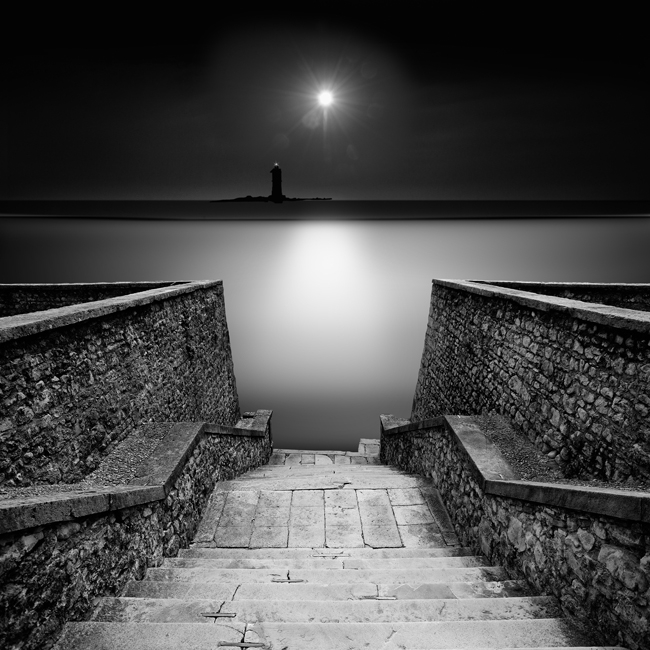 The Stairway To The Sea, photography by Giorgio Bisetti. In Construction, Edifice, Castle