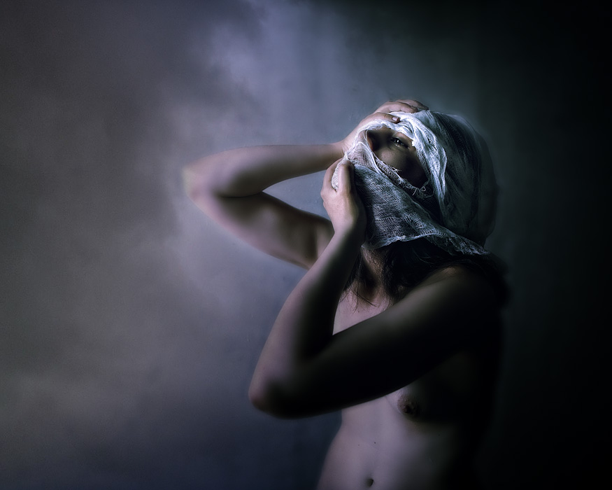 Anxi&eacute;t&eacute;, Artwork by Michel Feugeas. EOS 5D MkII. In People, Character