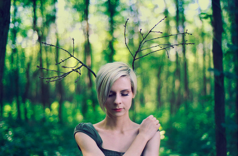 Nymph, photography by Zs&oacute;fia J&aacute;mbor. model and make up: Agnes Vincze
http://www.flickr.com/photos/vincze_agnes/. Nikon F-801s Nikkor 50mm/1,8. In People, Portrait, Female