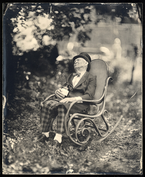 Sweet Dreams Of Mr. Baskrevill, photography by Misha Burlatsky. Toyo wiew 8x10, Heliar 4,5/480. Wet-plate collodion. In People, Portrait, Male