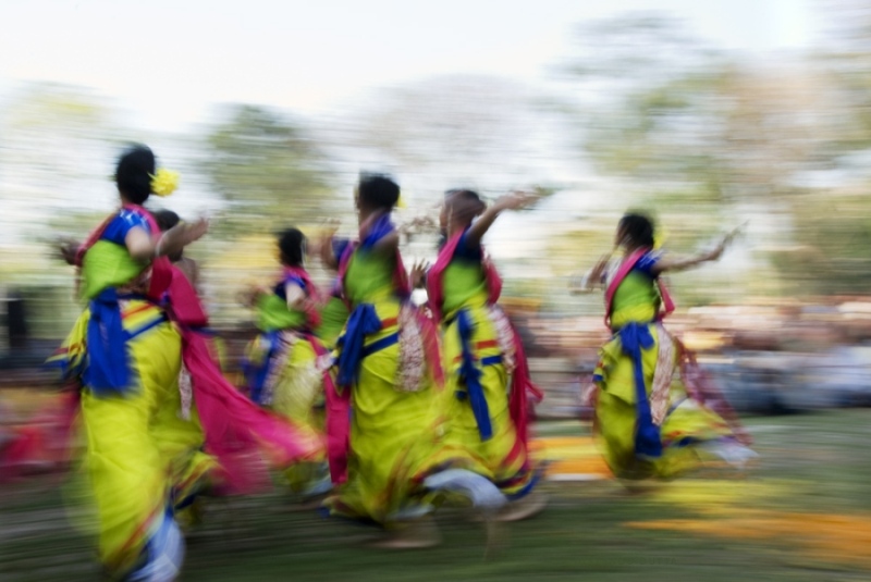 Dancing Girls, photography by Dibyendu Dutta. The photograph gives me a sense of life, a real desire for energy. It stimulates me and gives me a push to carry. A very inspiring photograph for me.. In Event, Dance