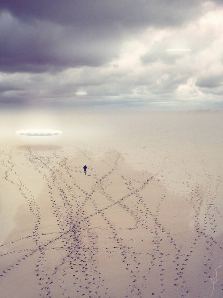 Invasion, photography by Gr&eacute;gory Le Roux. Nikon Coolpix L100 + photoshop. Photo + illustration