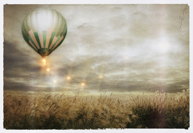 Highfly, Artwork by Gr&eacute;gory Le Roux. Montage photo