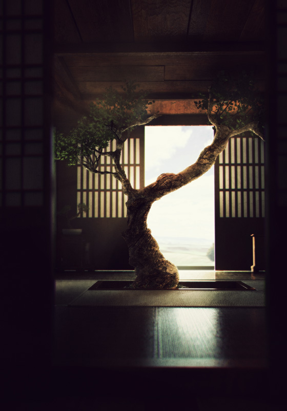 Tree Room, computer generated by Luis Ramos. This is an image that i made just for studying porpuses. I took some references on the internet and created this scene to study lighting in mentalray. Everything is 3d.
Thanks.
. 3d. In Construction, Interior