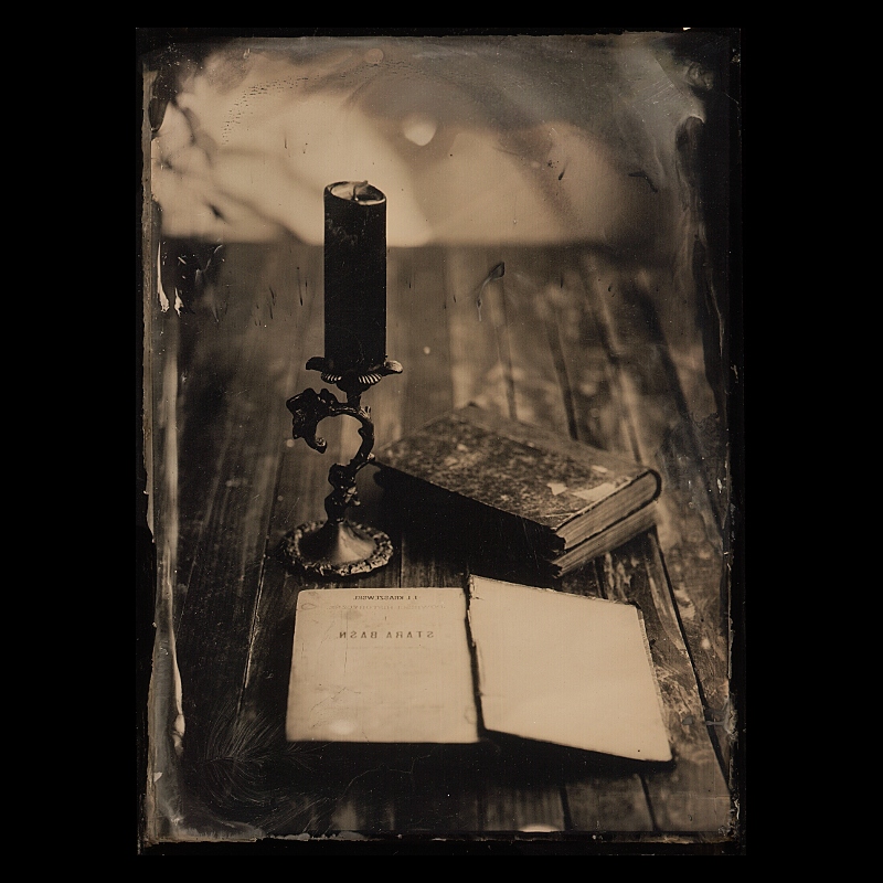 wooden 5x7 camera. wet plate collodion ambrotype. Untitled, image by Marcin Szwaczko. Image #398046