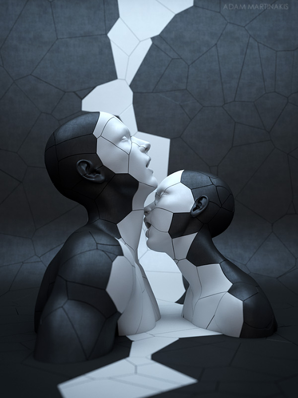 3d digital sculpture. computer. modeling - rendering. The Divisions Of Pleasure, image by Adam Martinakis. Image #389235