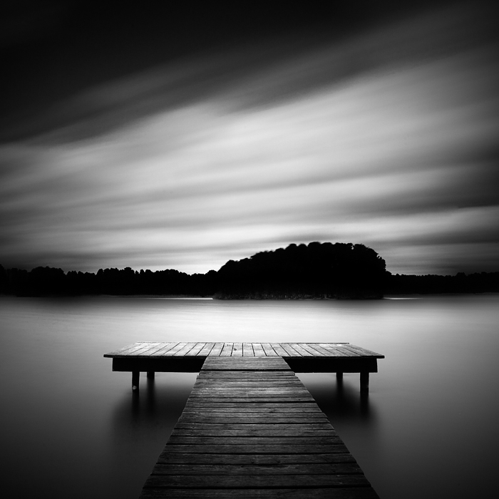 Canon EOS 5DMkII, EF 24-105mm@24mm, neutral density filters O.D. 3.0 and plus 0.9. Long exposure. In Construction, Edifice, Pier, pontoon. I Slowed Down And Looked Over The Lake, photography by Bernd Walz. Image #386306