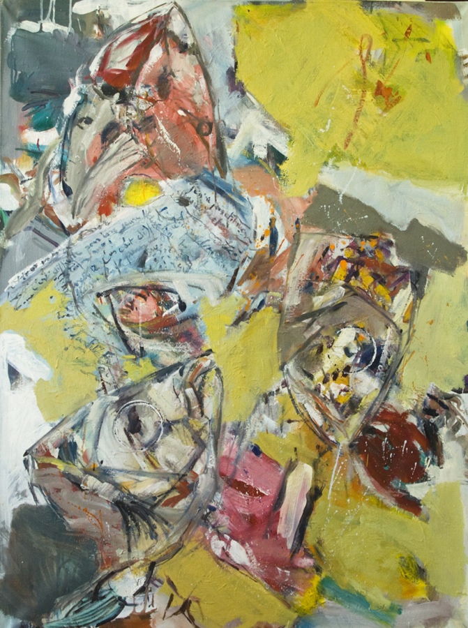 Accroché - 130 x 100cm -huile sur toile - 2006. peinture. huile. In Nature, Animal. accroch&eacute;, painting by Fr&eacute;d&eacute;ric Faye. Image #377682