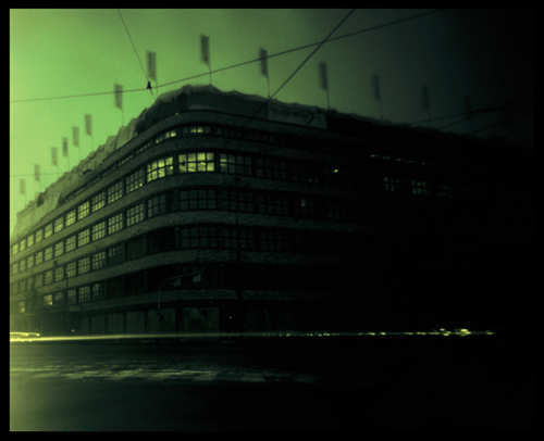 4x5. pinhole. In Construction, Edifice, Building. Trading Building, photography by Wojciech Potocki. Image #298415