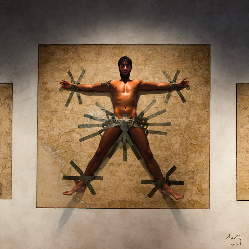 Nikon D300s - Elinchrom BX 500 RI. In People, Nude, Male. Gravitas IV, photography by Aurelio Monge. Image #319384