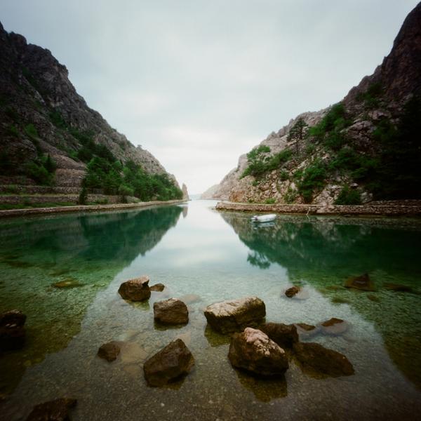 After The Rain, photography by Ksenija Spanec. pinhole Zero 2000. color slide. In Nature, Scenery, Waterscape