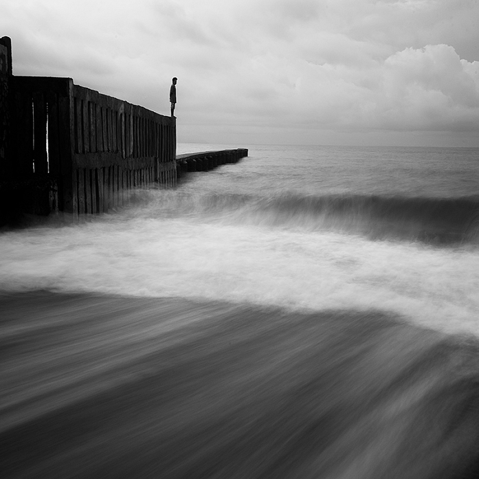 the guy standing on the edge of the wall was really a thief, i was inform by the caretaker after the guy ask me some monetary request. taken in a resort here in davao city.. d700 + 16-35. lee .9 HE filter and nd106. In Construction, Edifice, Pier, pontoon. The Thief, photography by Jasper Resari. Image #403426