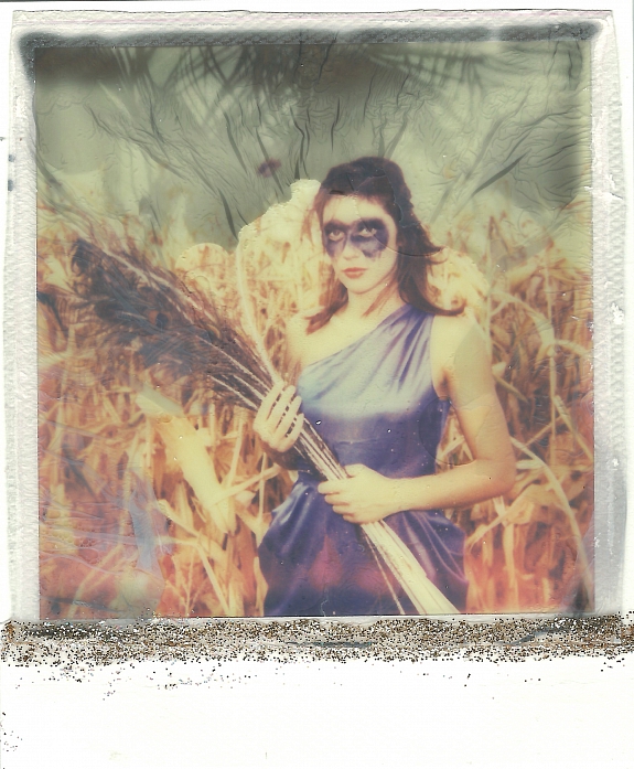 Polaroid 636 Close up / Film Impossible PX 680 COOL et vernis à ongles.. Double-exposure. In People, Portrait, Female. La Charmeuse D'orages, photography by Sarah Seené. Image #415182