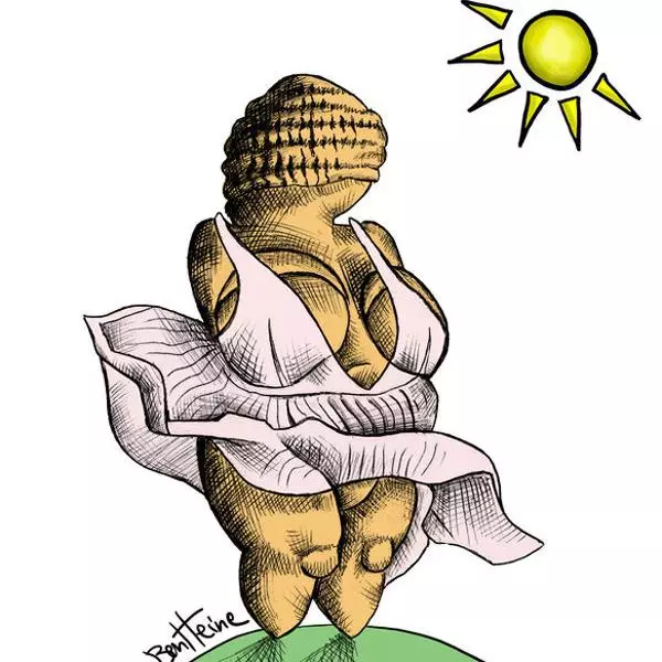 Marilyn Willendorf by Ben Heine, Drawing | Art Limited