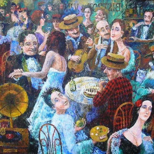 Clown'S Birthday by Igor Postash in Painting Acrylic