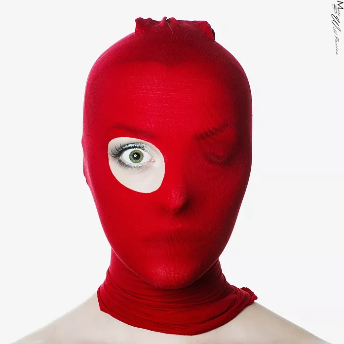 Red Faceless With Eye by Marc Lamey, art work | Art Limited