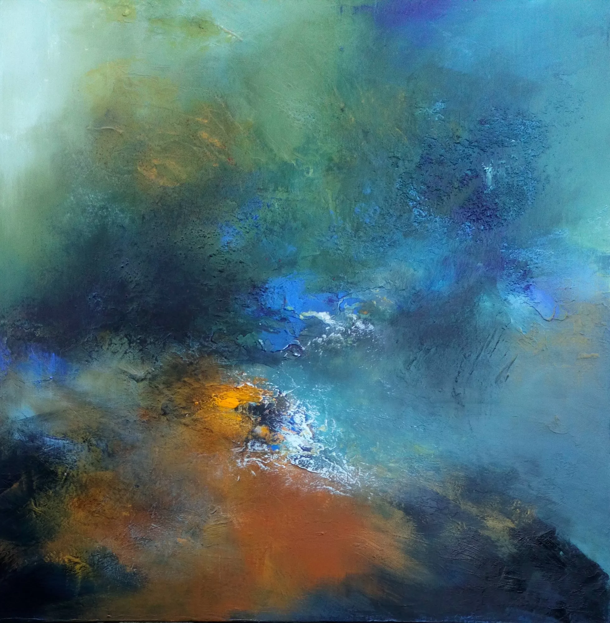 Lagon par Marie Armi, Peinture, Acrylique | Art Limited, image size:1959x2000