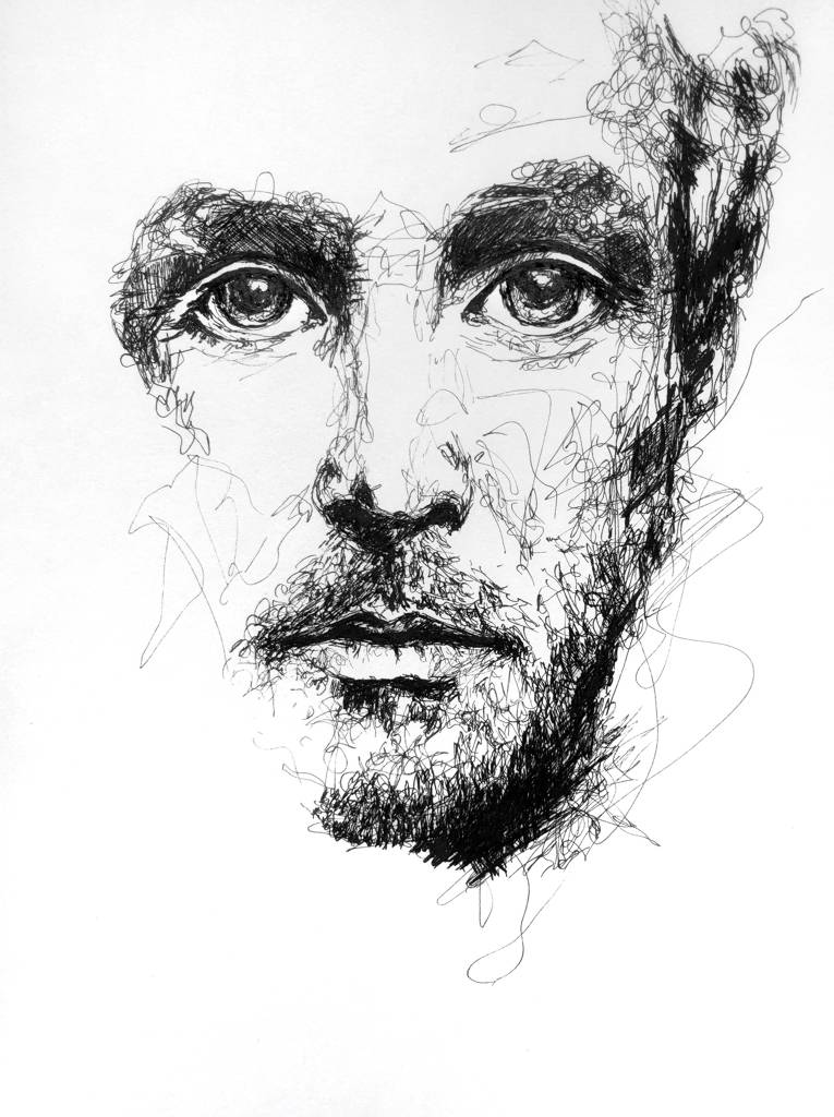 Des Regards Et Des Ombres By Fabienne Collard Drawing Ink Art Limited