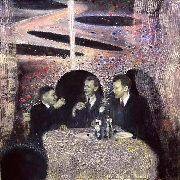Black Hole and Event Horizon par Joanna Smielowska dans Peinture Huile