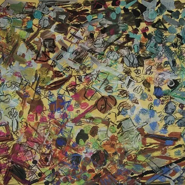 In Town by Yuriy Samsonov in Drawing Mixed media