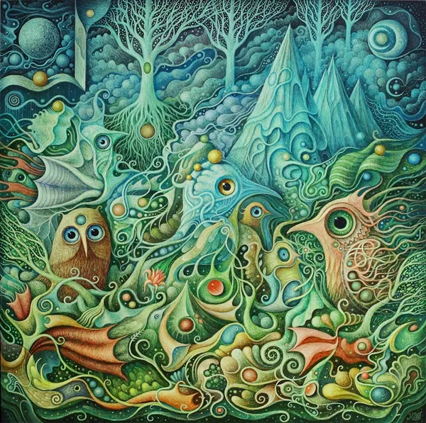 Guardians of Magic Land is a creation by the artist Leszek Kostuj. Category Nature, Animal, Bird, Painting, Acrylic. Acrylic, 45x45 cm. 4 distinctions, 5K views, 26 appreciations, 3 comments, 2 favourites.