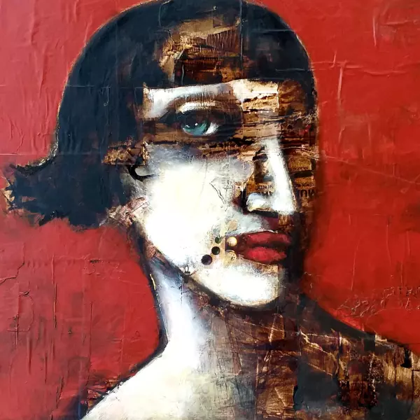 Amber by Iryna Gragera in Painting Mixed media