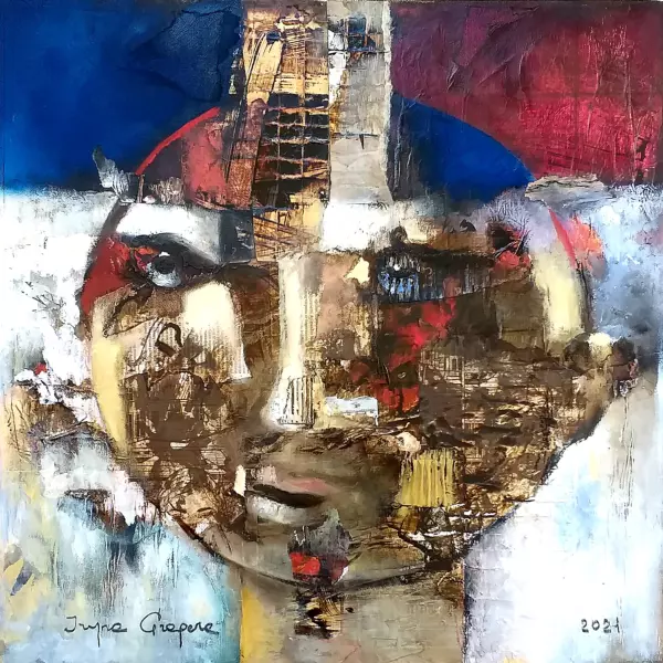 Boy by Iryna Gragera in Painting Mixed media