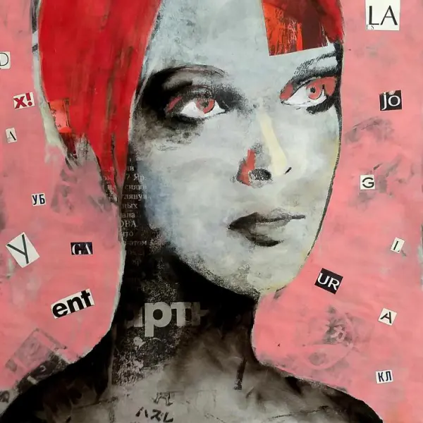 Conjugaciones verbales by Iryna Gragera in Mixed media Collage
