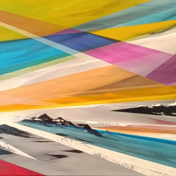 Réfraction by Manu DODE  ( ED ) in Painting Acrylic