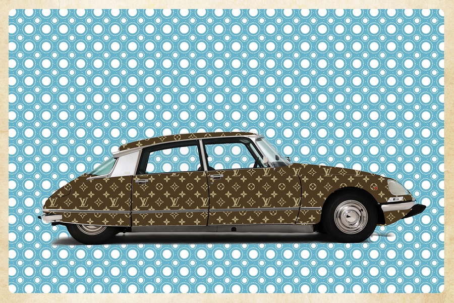 Citroen DS Louis Vuitton - Limited Edition by Marco Simola, Mixed media