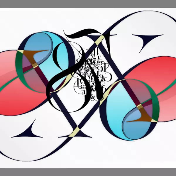 28b Glyphs series by Didier Rivierre in Digital art Composition