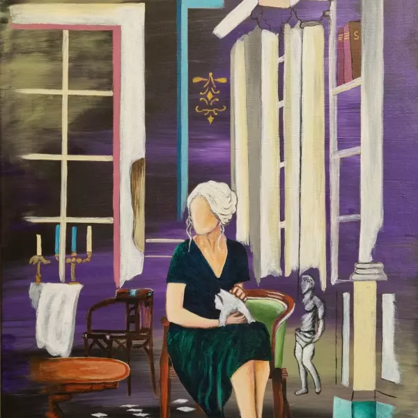 The Lady par Sophie Ackermann dans Peinture Acrylique