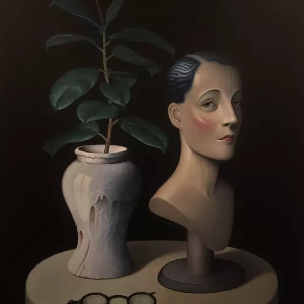 Curves and Ellipses by Tomas Clayton in Painting Oil