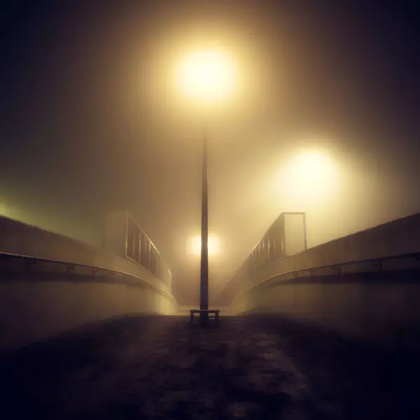 Footbridge in the fog par Rudy Finta dans Photographie Numérique