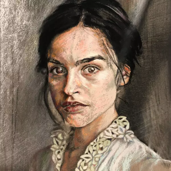 Actress I par Axel Saffran dans Dessin Technique mixte