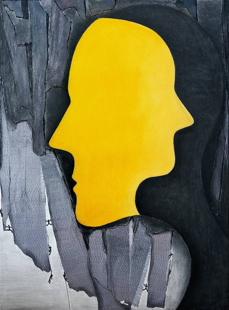 Not white or blue by 차나 (Chana), Drawing, Mixed media | Art Limited
