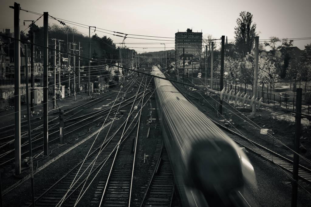 Long train running by Jemina Zhera, Photography, Digital | Art Limited