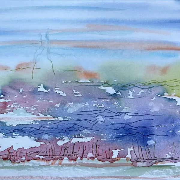 7691 by Jean-Pierre MILESI in Painting Watercolor